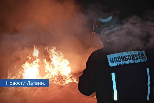 В Краславском крае в пожаре погибли два человека.