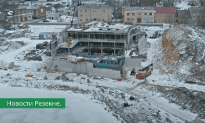 ВИДЕО: На озере Ковшу продолжается строительство SPA-гостиницы.