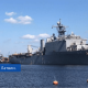 В Ригу прибыли американские военные корабли USS Gunston Hall и USS Arlington.