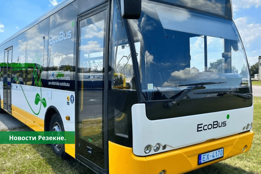 В Резекне будут тестировать еще один электроавтобус.