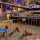 Полиция расследует появление гвоздик около подбитого российского танка.