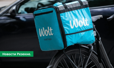 Доставщик еды Wolt начал работу в Резекне.