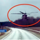 ВИДЕО Военный вертолет летит над Тинужским шоссе, пугая водителей. Что это было