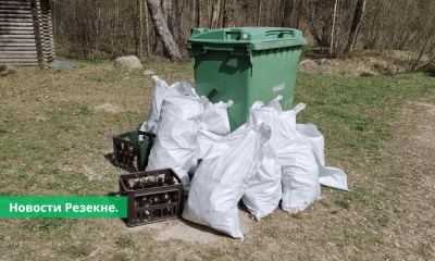 Большая толока в Резекне собрано свыше 1000 мешков мусора.