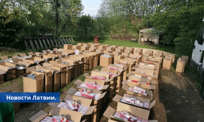 ФОТО в Резекненском крае изъята большая партия украинских и белорусских сигарет.
