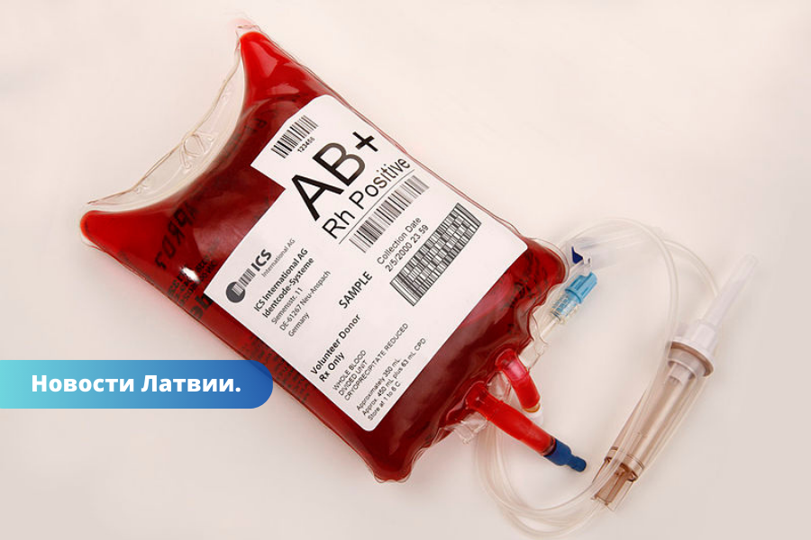 В больницах Латвии остро не хватает крови группы В+