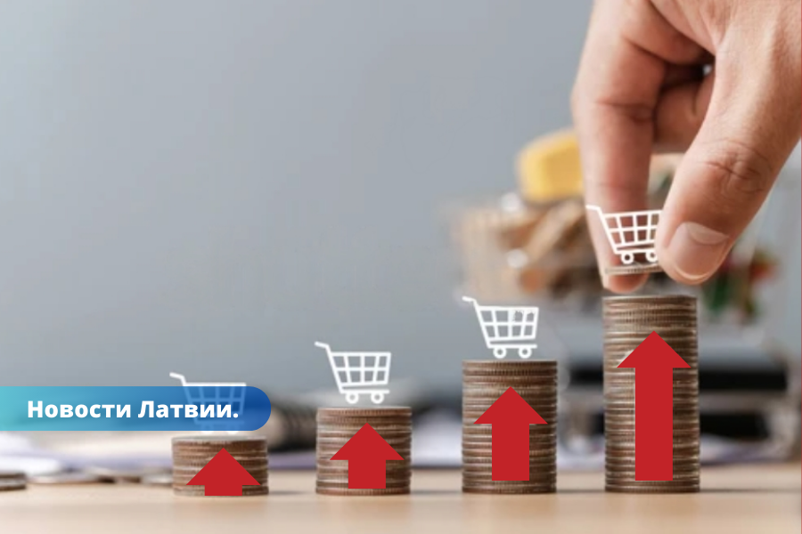 Анализ роста цен на продукты в Латвии за месяц и за год.