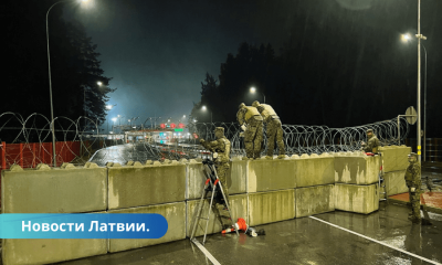 FOTO: Latgalē NBS un robežsargi slēdz robežpārejas punktu Silenē.