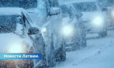 Синоптики в четверг в Латвии ожидается снегопад с метелью и штормовой ветер.
