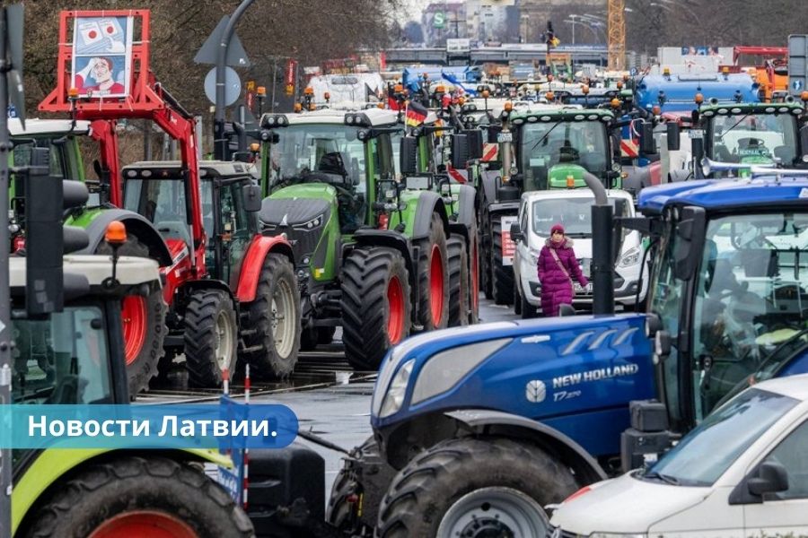 Латвийские фермеры допускают возможность проведения акций протеста.