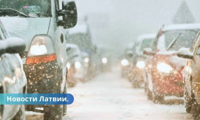 На следующей неделе в Латвии ожидаются морозы и частые снегопады.