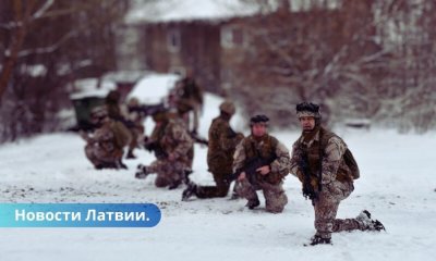 В Даугавпилсе проходят двухдневные военные учения Земессардзе.