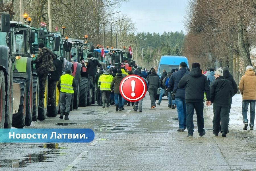 Если правительство не выполнит требования фермеров, трактора приедут в Ригу.