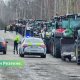 В протесте фермеров в Резекне участвовали свыше ста тракторов.