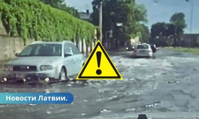 ФОТО, ВИДЕО ⟩ в среду ​​во многих местах прошел град и затопило улицы.