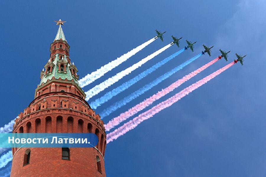 Кибератака на Balticom по всем каналам транслировался парад из Москвы.