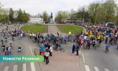 Народный велозаезд в Резекне собрал рекордное число участников.