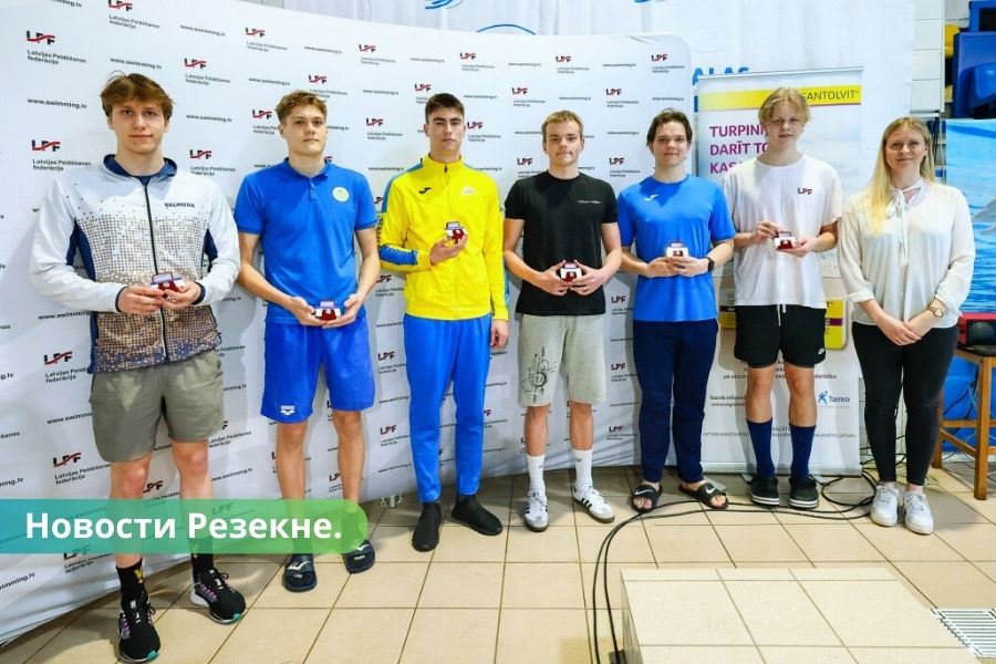 Успехи резекненцев на чемпионате Латвии по плаванию.