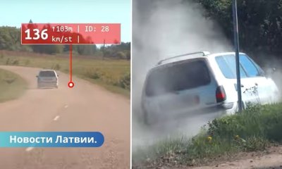 ВИДЕО в Лудзенском крае пьяный водитель пытался скрыться от полиции.