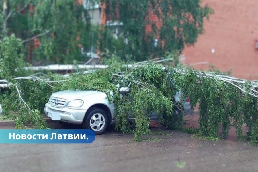 ВИДЕО ⟩ на Даугавпилс обрушилась разрушительная гроза.