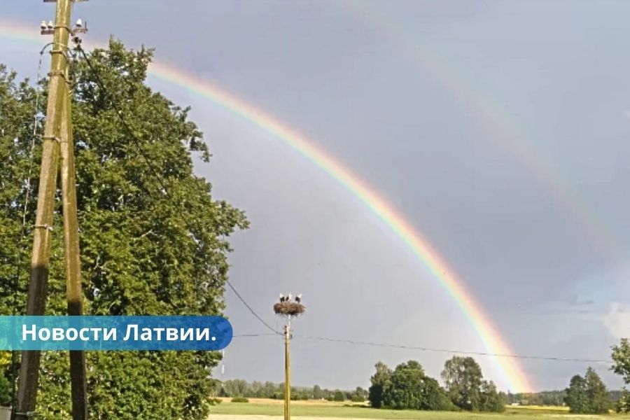 В Латгалии зафиксировано впечатляющее природное явление.