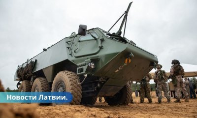 На военном полигоне в Латвии начнут тестировать бронемашины Patria.