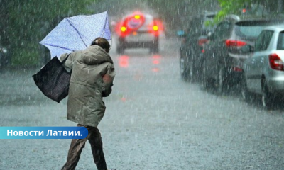 Желтое предупреждение: пятницу ожидается порывистый ветер дождь и грозы.