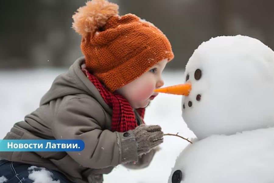 Синоптики рассказали, когда в Латвии ожидается первый снег.