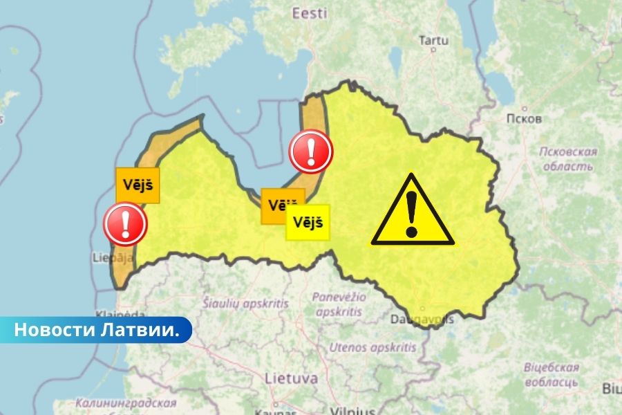 Желтые и оранжевые предупреждения: в конце недели ожидается буря.