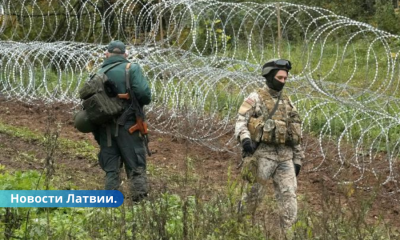 В Латгале нелегальный мигрант пытался отобрать у пограничника оружие.