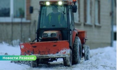 Самоуправление Резекне решает вопросы содержания улиц зимой.