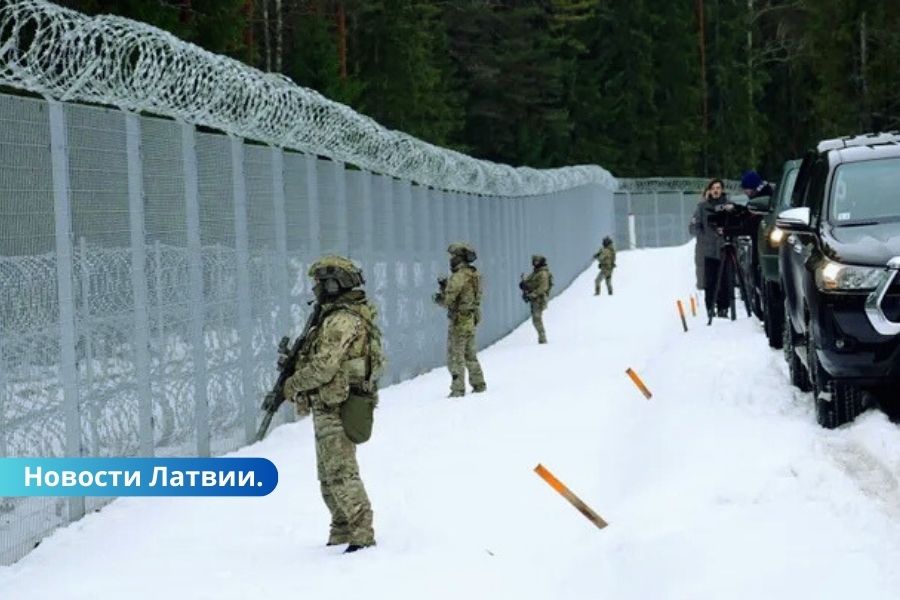 Крупную группу нелегалов задержали на границе Латвии с Беларусью.