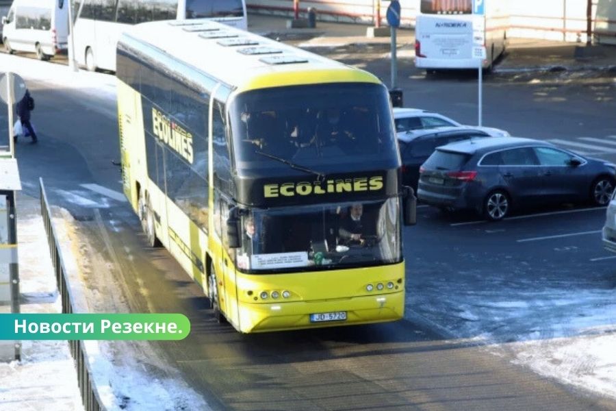 Компания "Ecolines" начинает пассажироперевозки в Резекне.