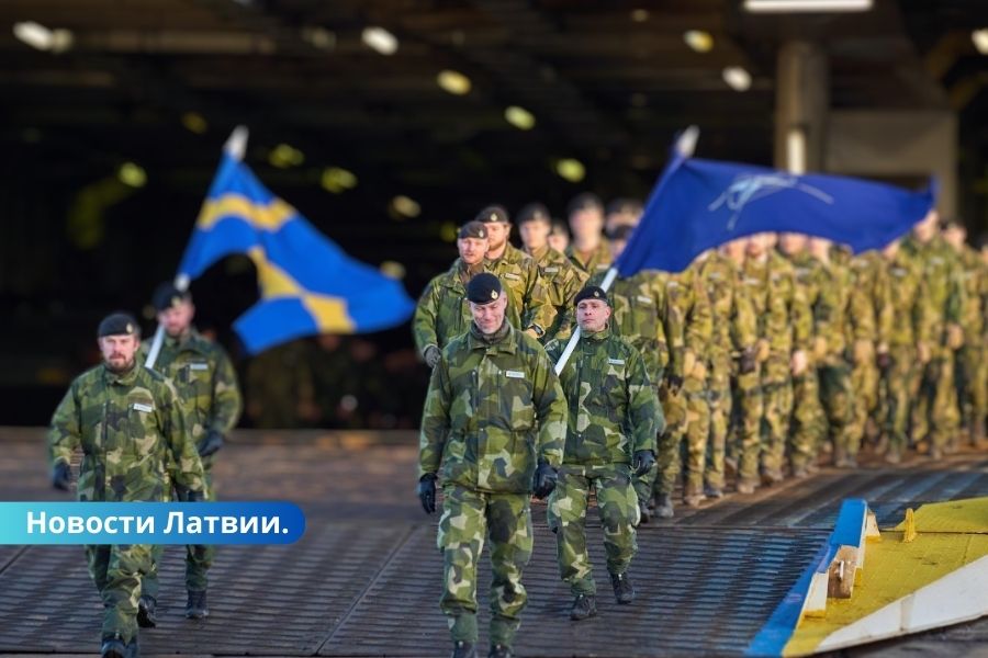 В Латвию прибыл батальон шведских военных.