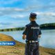 ВИДЕО: в Даугаве обнаружено тело мужчины с гирями, прикреплёнными к рукам.