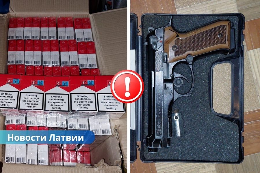 Более 100 тысяч сигарет: в Латгалии проведена масштабная операция полиции.