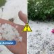 ФОТО, ВИДЕО: В Тукумсе выпал крупный град — Латвию накрыли грозы и шквалы.