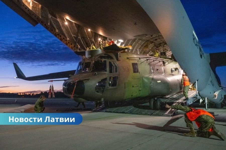 В Латвию прибыли два канадских вертолета CH-147 Chinook — усиление для НАТО.