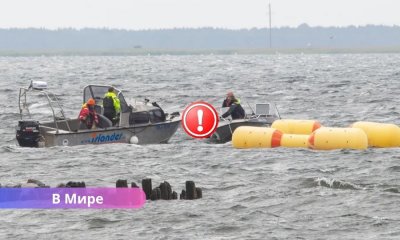 У побережья Сааремаа в море упал вертолет, все пассажиры спасены.