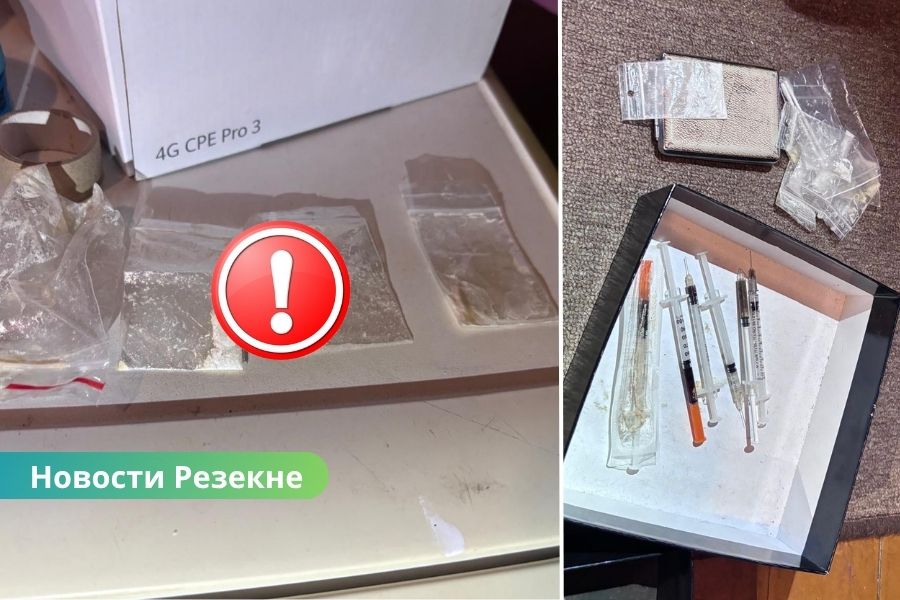 В Резекне задержаны подозреваемые в незаконном обороте наркотиков, изъято оружие.