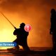 Пожар в Саласпилсском крае: один погибший, пострадал спасатель.