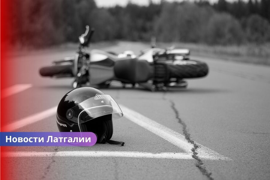 Трагедия на дороге: мотоциклист погиб после съезда в кювет в Лудзенском крае