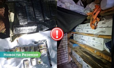В Резекненском крае полиция обнаружила около 100 кг наркотиков и контрабандные сигареты.