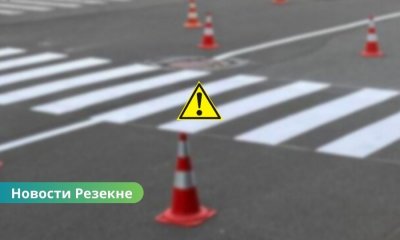 В Резекне обновляют дорожную разметку: возможны задержки движения.