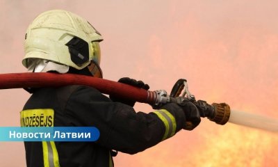 В Риге пожарные вытащили мужчину и собаку из огня, а в Елгавском крае спасли человека из перевёрнутой лодки.