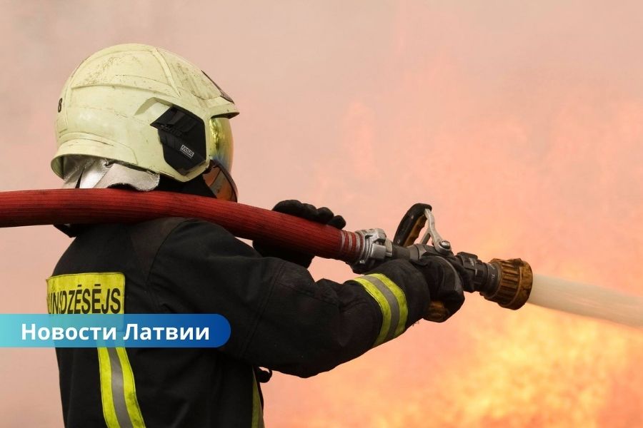 В Риге пожарные вытащили мужчину и собаку из огня, а в Елгавском крае спасли человека из перевёрнутой лодки.