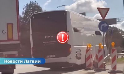 «авария на Бауском шоссе», «столкновение автобусов», «ремни безопасности в автобусах» В Латвии столкнулись два автобуса.