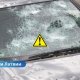 Град в Латвии бьёт по домам и автомобилям: миллионы евро ущерба и сотни пострадавших авто.
