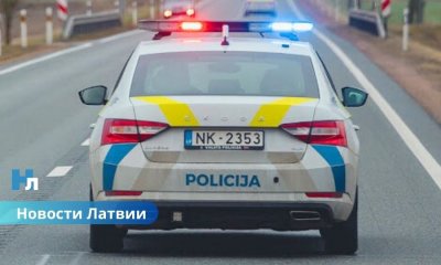 На Юрмальском шоссе задержан лихач: Mercedes-Benz мчался со скоростью 228 км/ч.