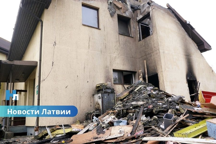 🔥 Пожар под Саулкрасты: сгорел детский сад “Bitīte”, пострадал спасатель.
